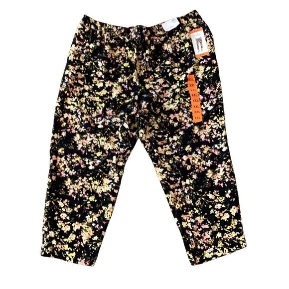 NWT Jessica Simpson Women’s Pull On Floral Ankle Pant Cameren XXL - Picture 3 of 5